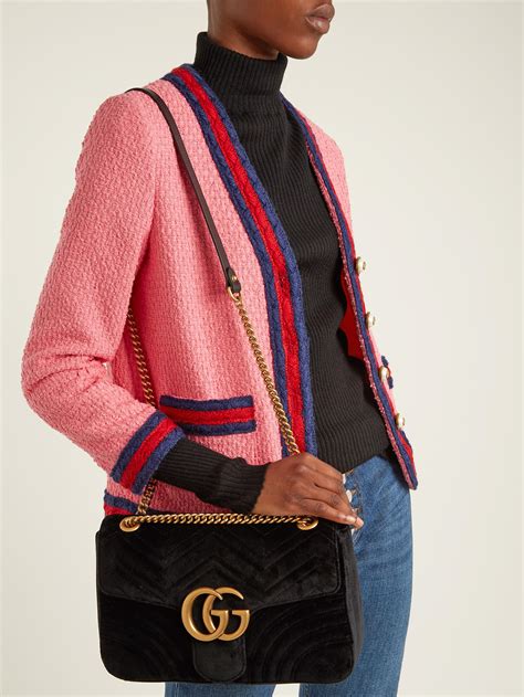 gucci velvet crossbody bee|gucci shoulder bag.